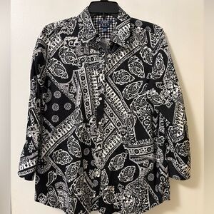 Ladies Chaps New Paisley Pattern Blouse “No Iron”